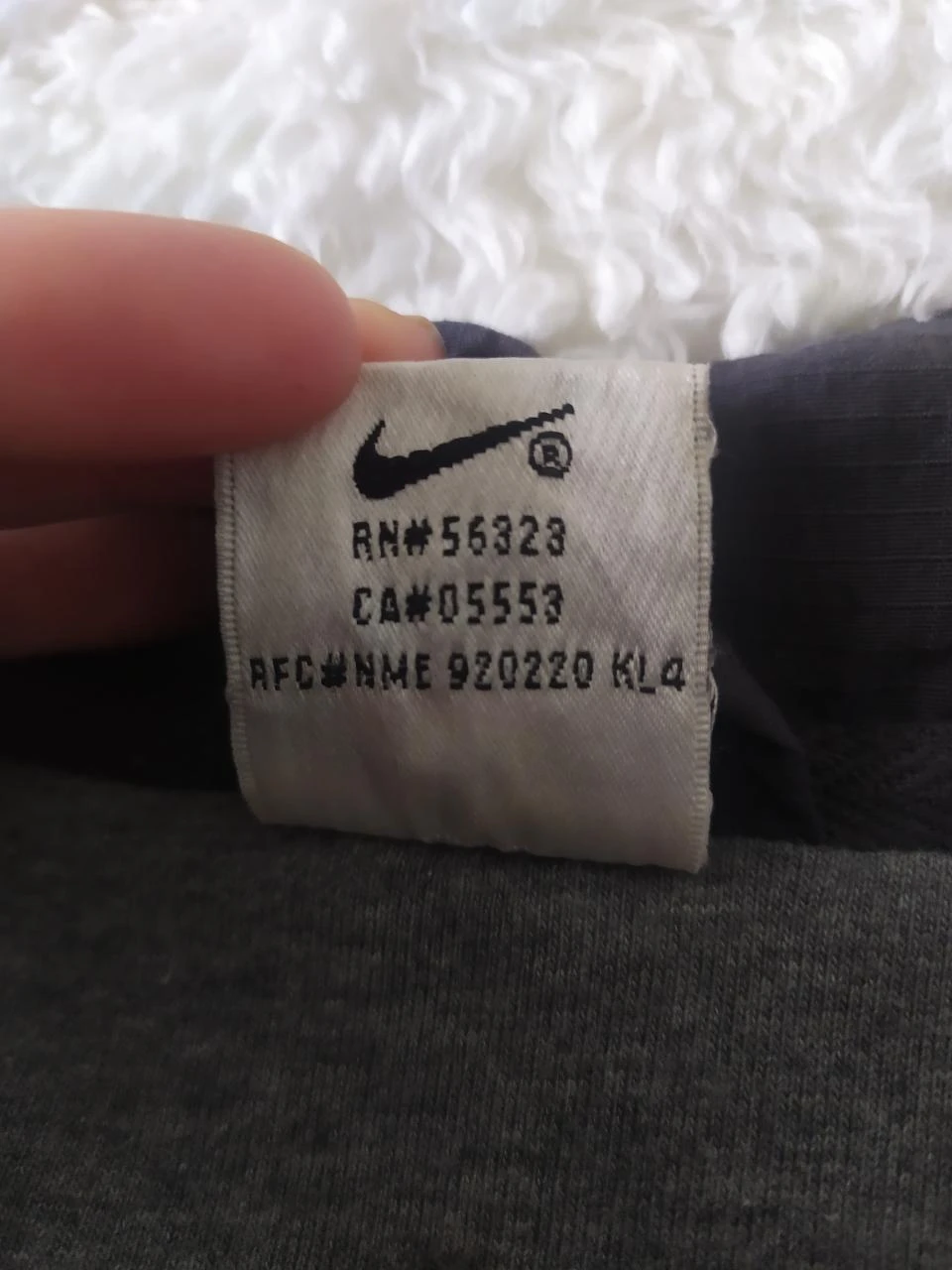 Vintage Y2K Nike GG Escuro Cinza Nylon Jaqueta Cortavento Original – photo 14